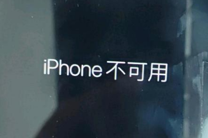 长子苹果服务网点分享锁屏界面显示“iPhone 不可用”如何解决 