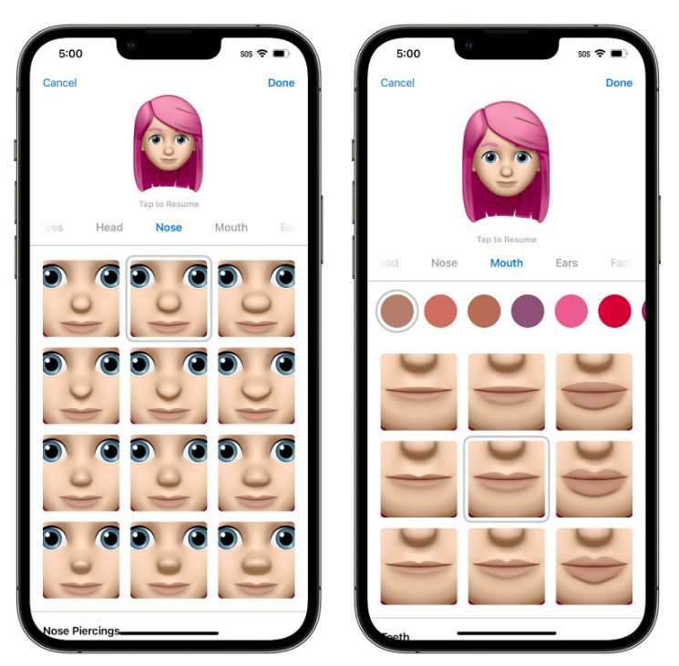 长子苹果手机维修分享​iOS 16中的拟我表情有了哪些变化和升级 